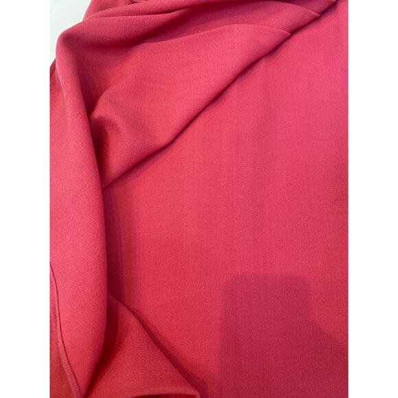 Vintage 1980’s Carolina Herrera for Bergdorf Pink Wool Dress Sz 4 Pink Zip Close - Picture 16 of 16